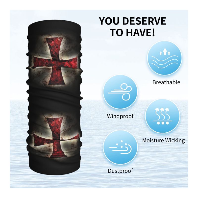 Custom Knights Templar Flag Ba - Neck Warmer Tube review and price